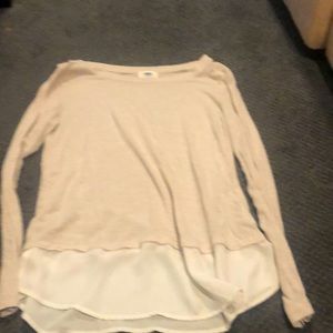 Light pink with white bottom